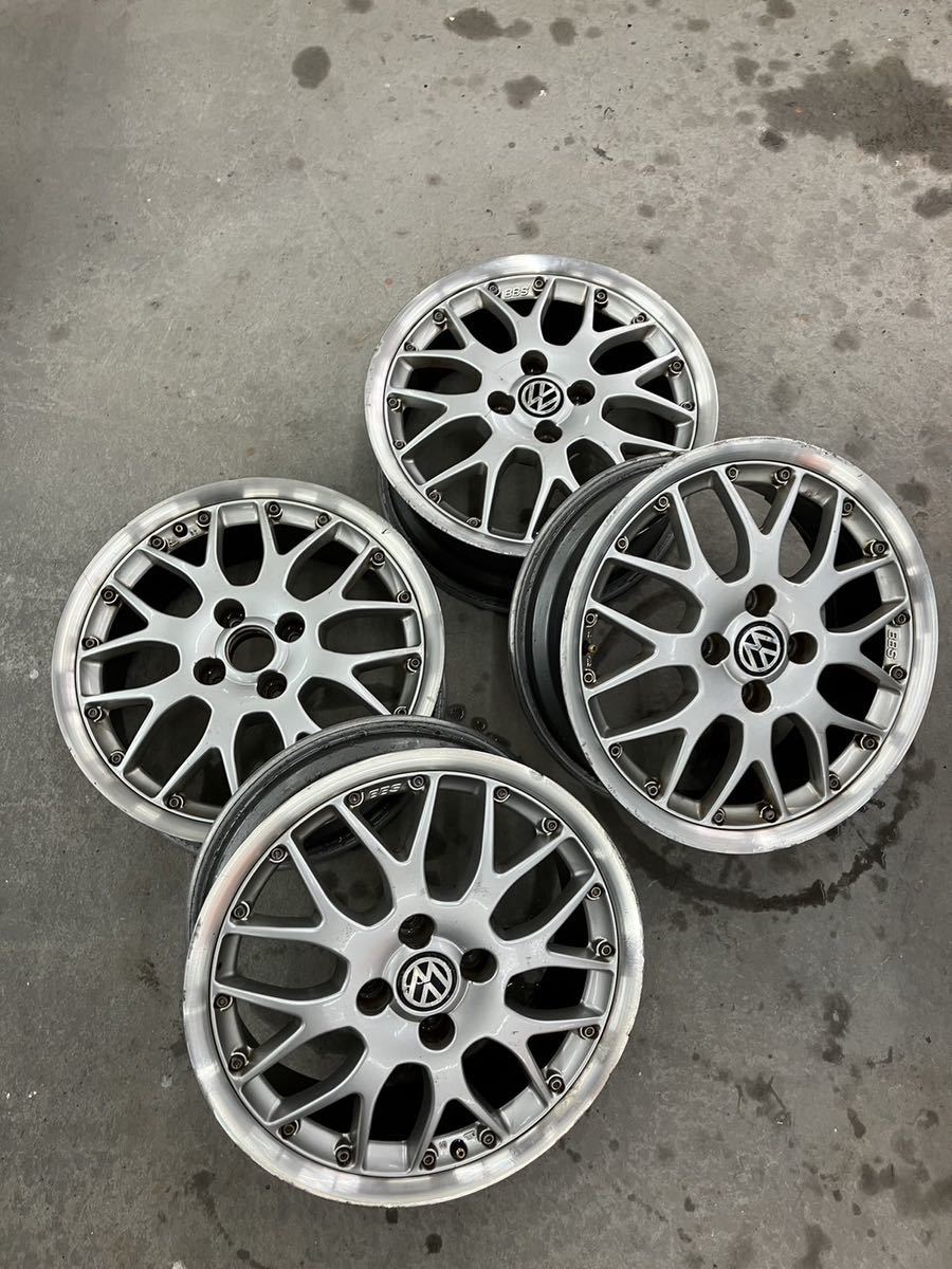 BBS VW フォルクスワーゲン　純正　16インチ　6.5jj pcd 100 4H ET 45 ゴルフ　希少　４本セット_画像1