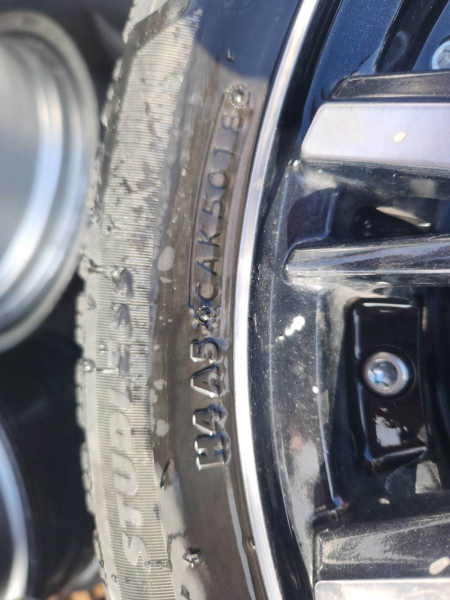 【中古品】BLIZZAK VRX2 BRIDGESTONE 165/55 R15 750Q スタッドレスタイヤ S/F STEINER アルミホイール 4本 現状品_画像4