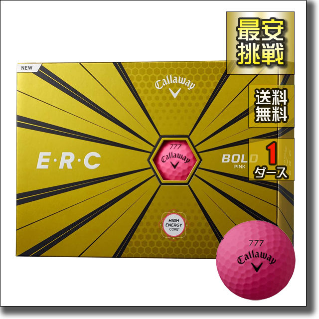 【新品即決 送料無料】1ダース12個 キャロウェイ ERC 2019 ピンク色 Callaway E・R・C E.R.C キャラウェイ ゴルフボール b019p_画像1