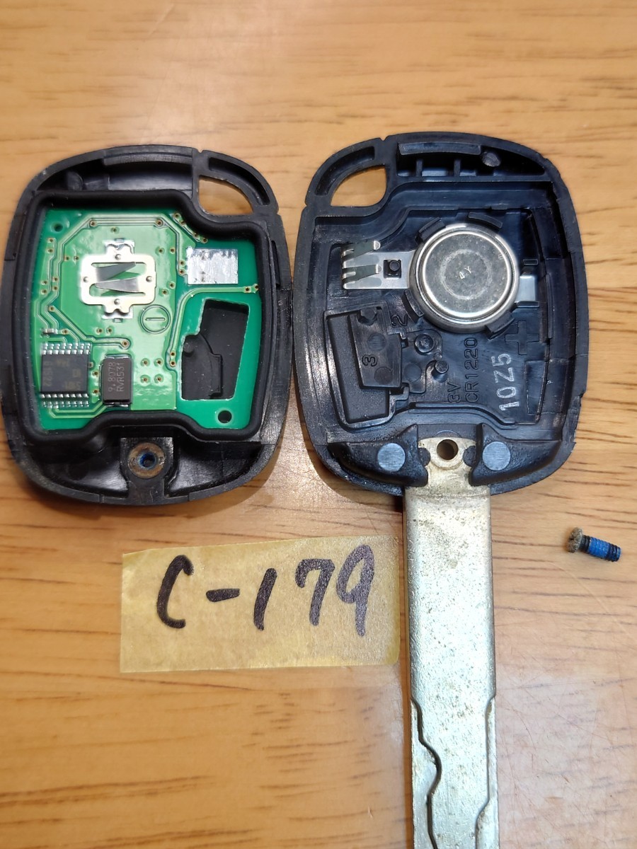 C-179 Honda HONDA original keyless 1. button stamp [V] tester has confirmed anonymity delivery remote control 