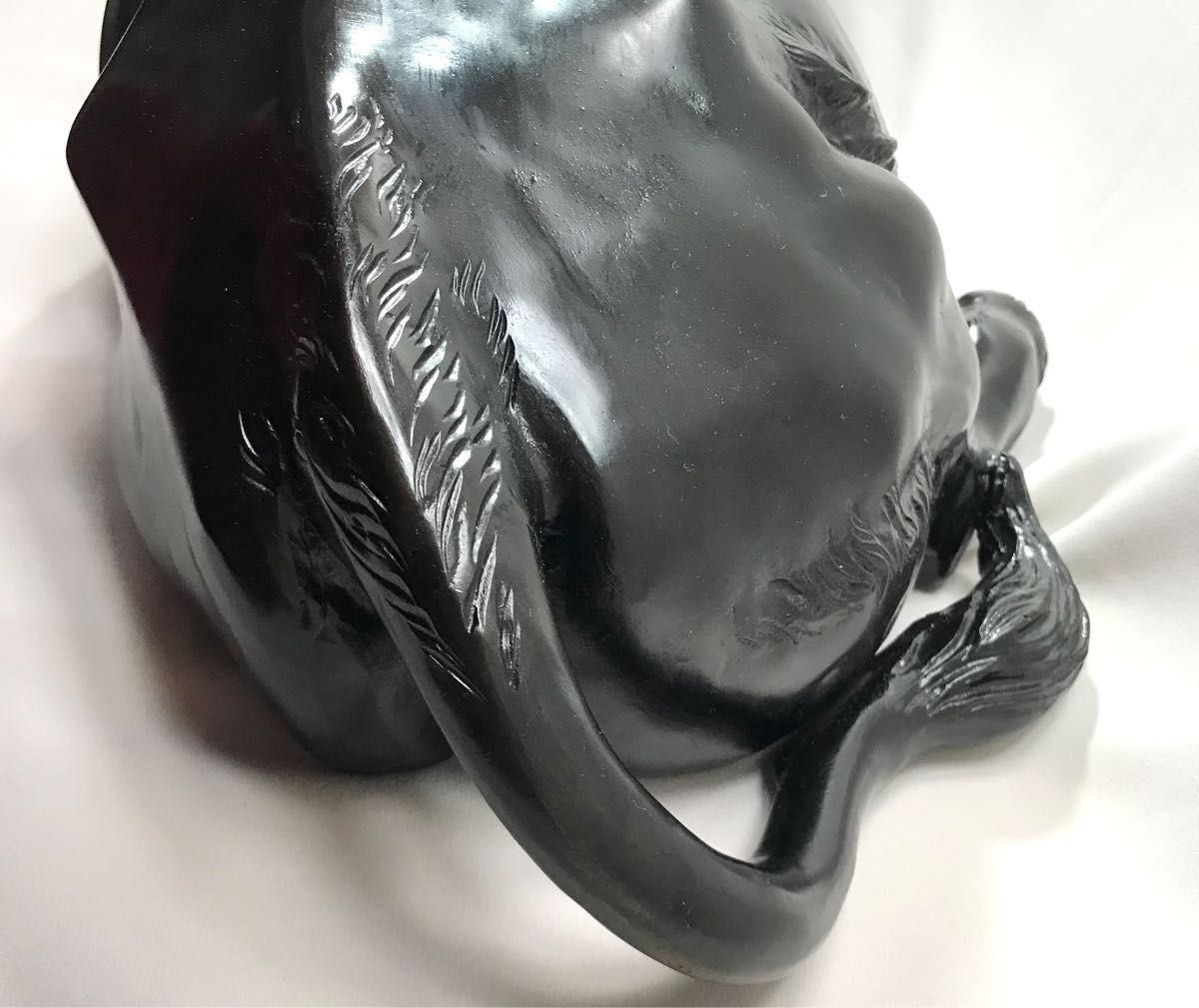 高岡銅器 牛 職人 般若 純一郎作 座牛 銅製 牛の置物 縁起物