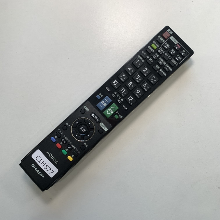 C1H577 【送料１８５円】 TV リモコン / シャープ SHARP GA912WJSA 動作確認済み★即発送★ テレビ_画像2