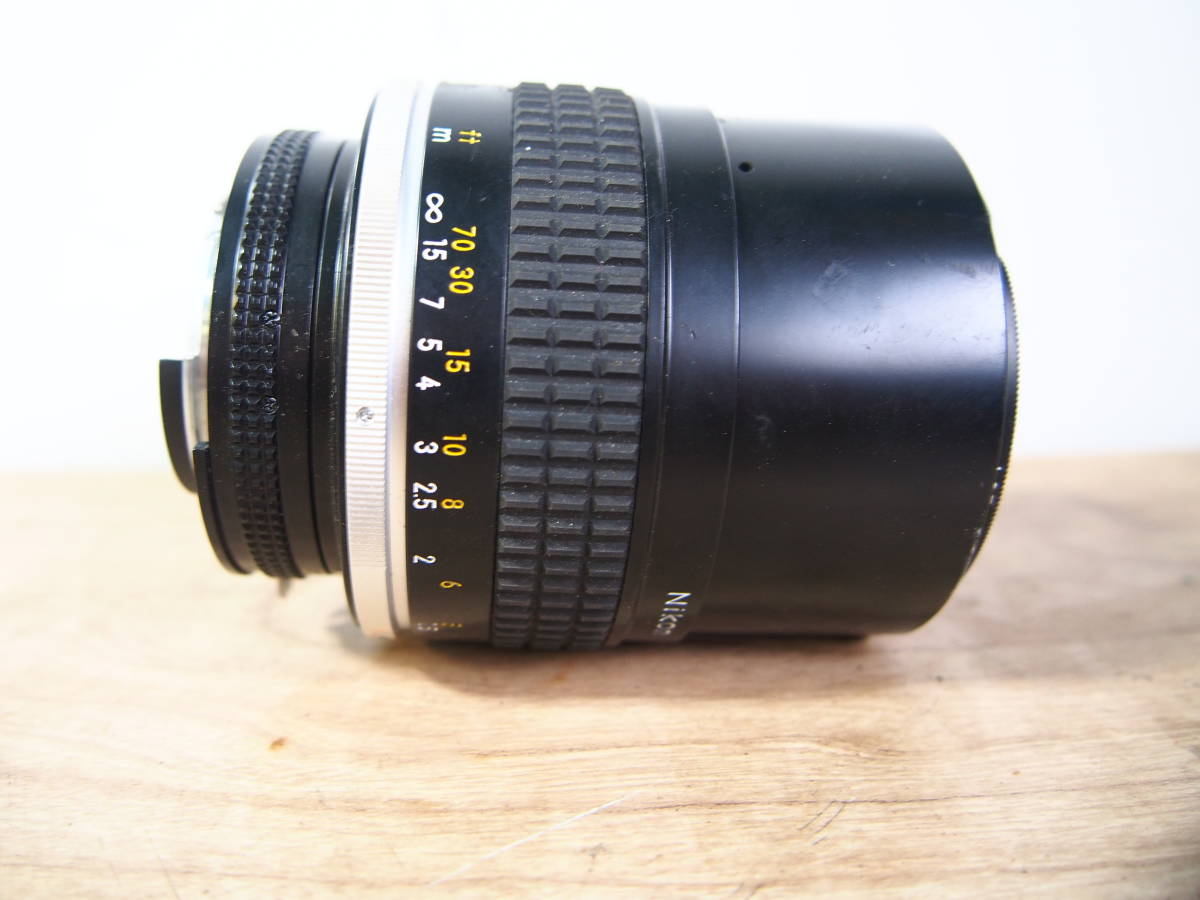 ☆【1T1110-23】 Nikon ニコン KIKKOR 105mm 1:1.8 一眼レフカメラ レンズ ジャンク_画像3