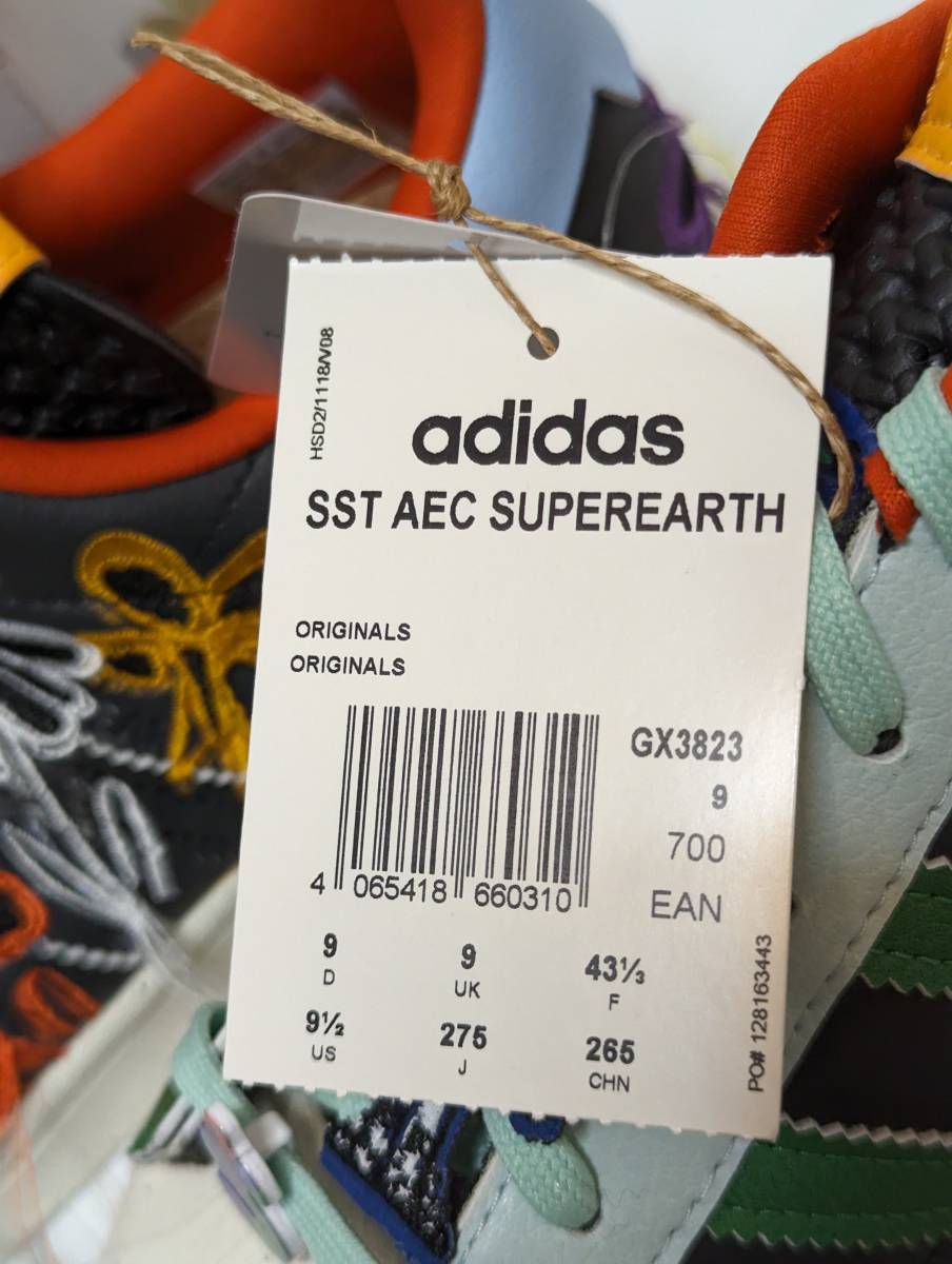 新品 adidas アディダス SST AEC SUPEREARTH SW GX3823 スニーカー US9.5 27.5cm 靴 シューズ GX3823 Sean ショーンウェザースプーン_画像6