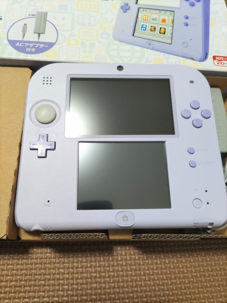 美品 未開封ARカード付 ニンテンドー2DS ラベンダー NINTENDO 2DS Lavender Newニンテンドー2DS LL Newニンテンドー3ds ll new3dsll 2DSLL _画像2