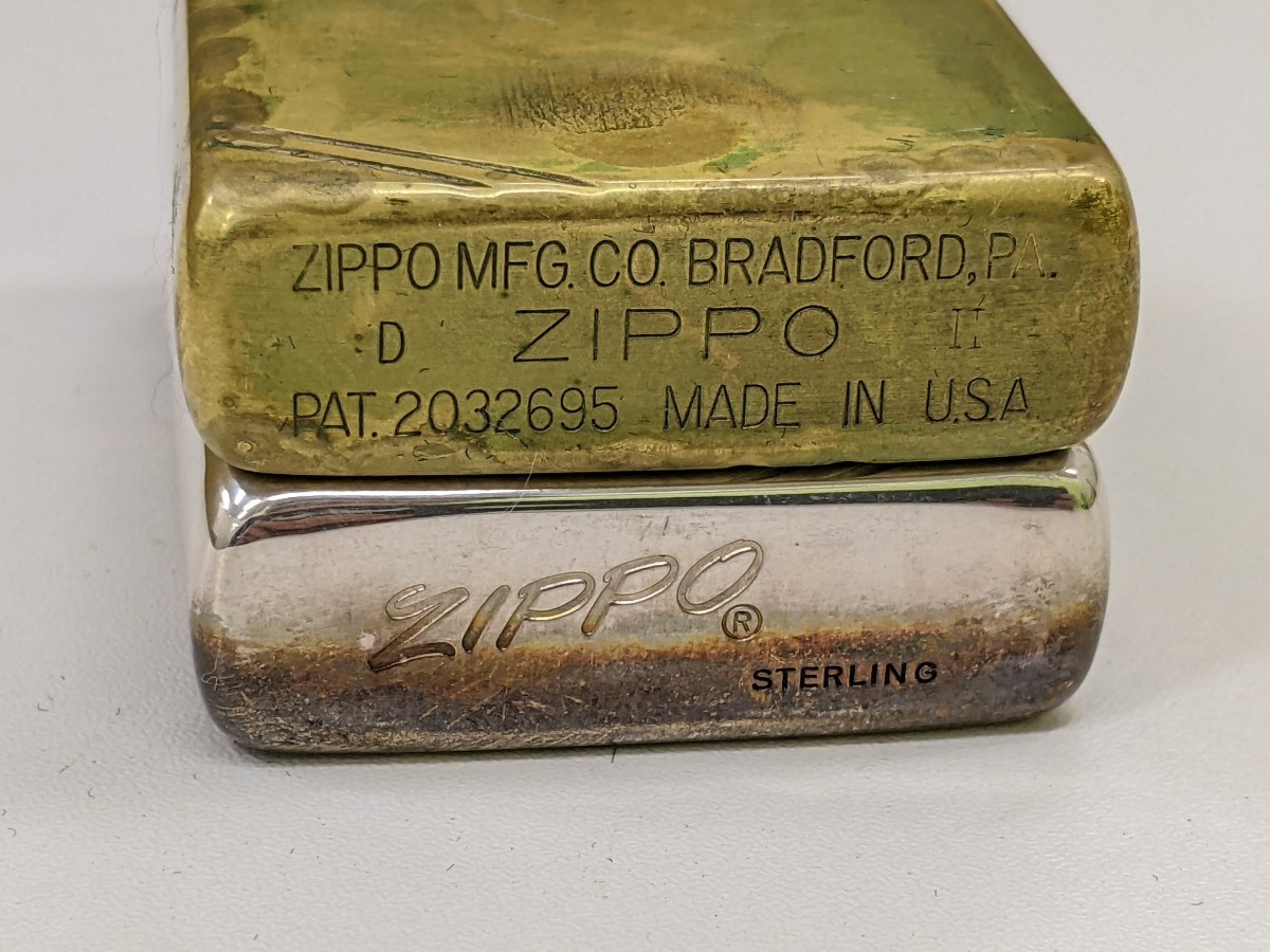 ☆ ZIPPO ジッポ ライター　自由の女神　デザイン　2本おまとめ　動作未確認　_画像7