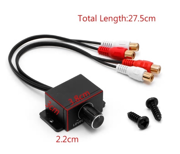 2 piece set stereo volume controller free shipping ( volume adjustment adjustment audio cable code RCA volume pin terminal )