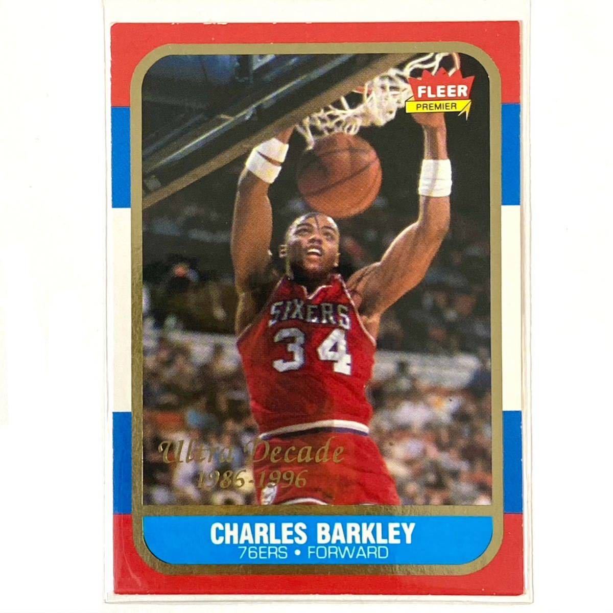 Charles Barkley 1996-97 Fleer Ultra Decade RC Reprint ★ チャールズ バークレー NBAカード_画像1