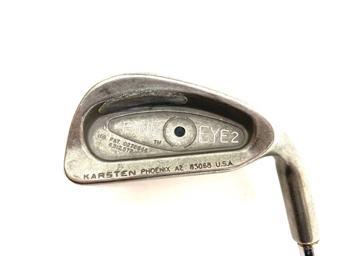 PING/ピン EYE2 アイ2 KARSTEN 黒ドット アイアンセット ＃3-＃9・S・W 純正スチールシャフト MADE IN USA ゴルフクラブ 現状品 (44961OT7)_画像2