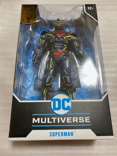 未使用 DCマルチバース 7インチ・アクションフィギュア #091 アーマード・スーパーマン エナージャイズド コミック マクファーレントイズ_画像1