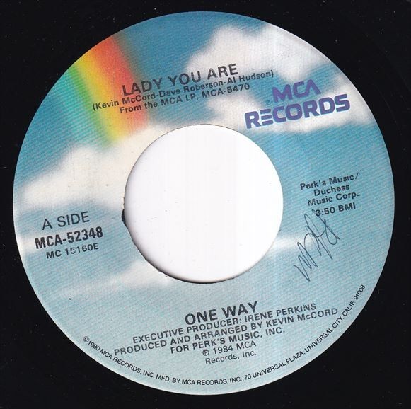 One Way - Lady You Are / Can't Get Enough Of Your Love (A) J109_7インチ大量入荷しました。