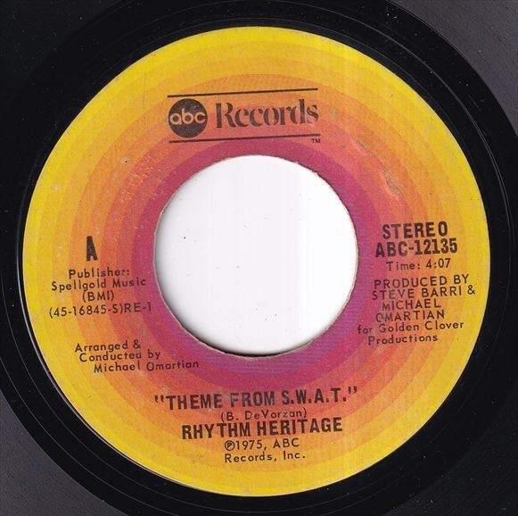 Rhythm Heritage - Theme From S.W.A.T. / I Wouldn't Treat A Dog (The Way You Treated Me) (A) J247_7インチ大量入荷しました。