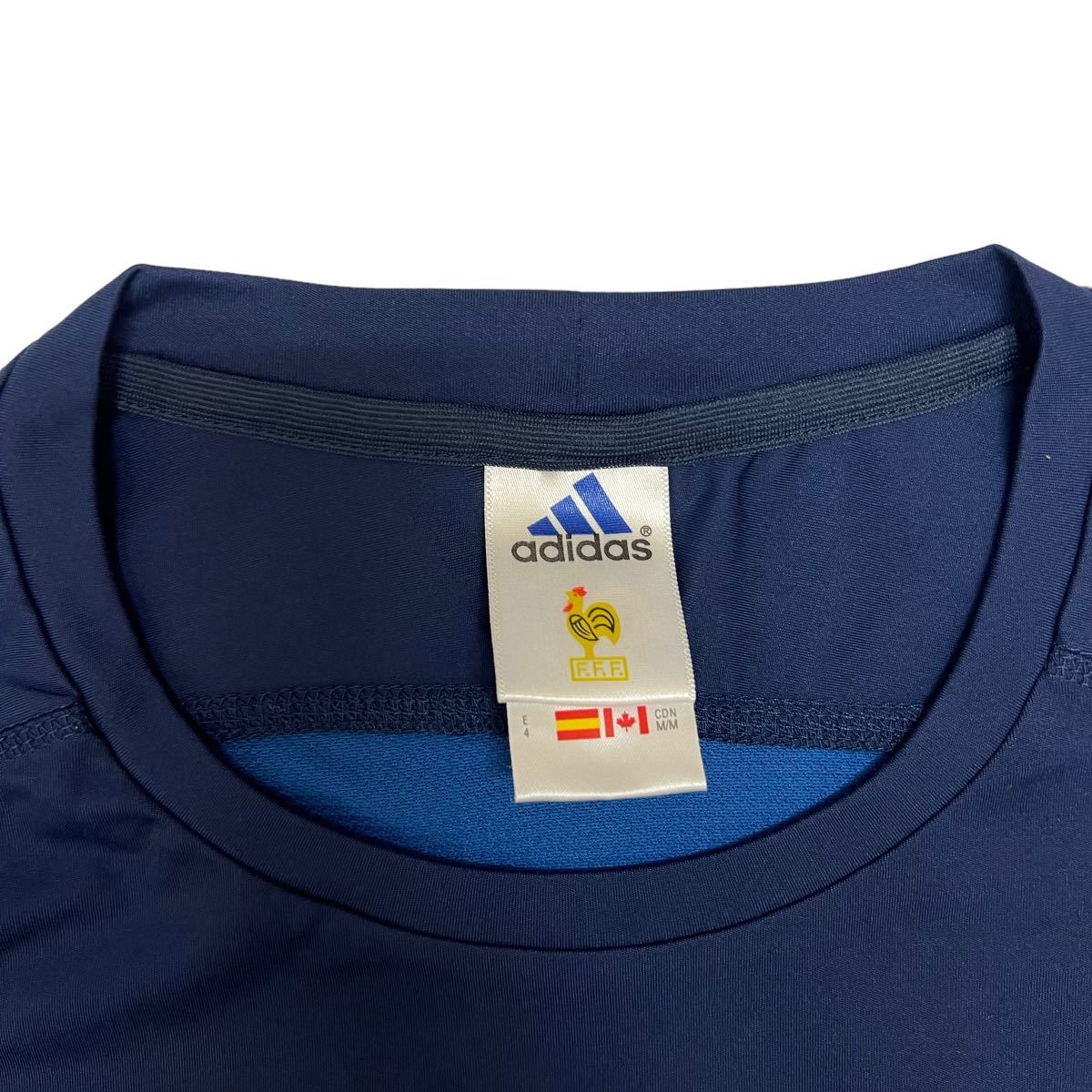 ★売り切り100円スタート★ adidas アディダス サッカー フランス代表 2002 日韓W杯 プラシャツ ユニフォーム _画像6