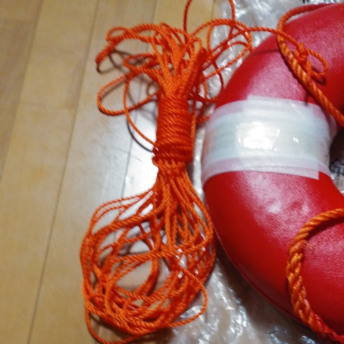 未使用 桜マーク付 ライフリング ハードタイプ 小型船舶用救命浮環　日本救命器具株式会社