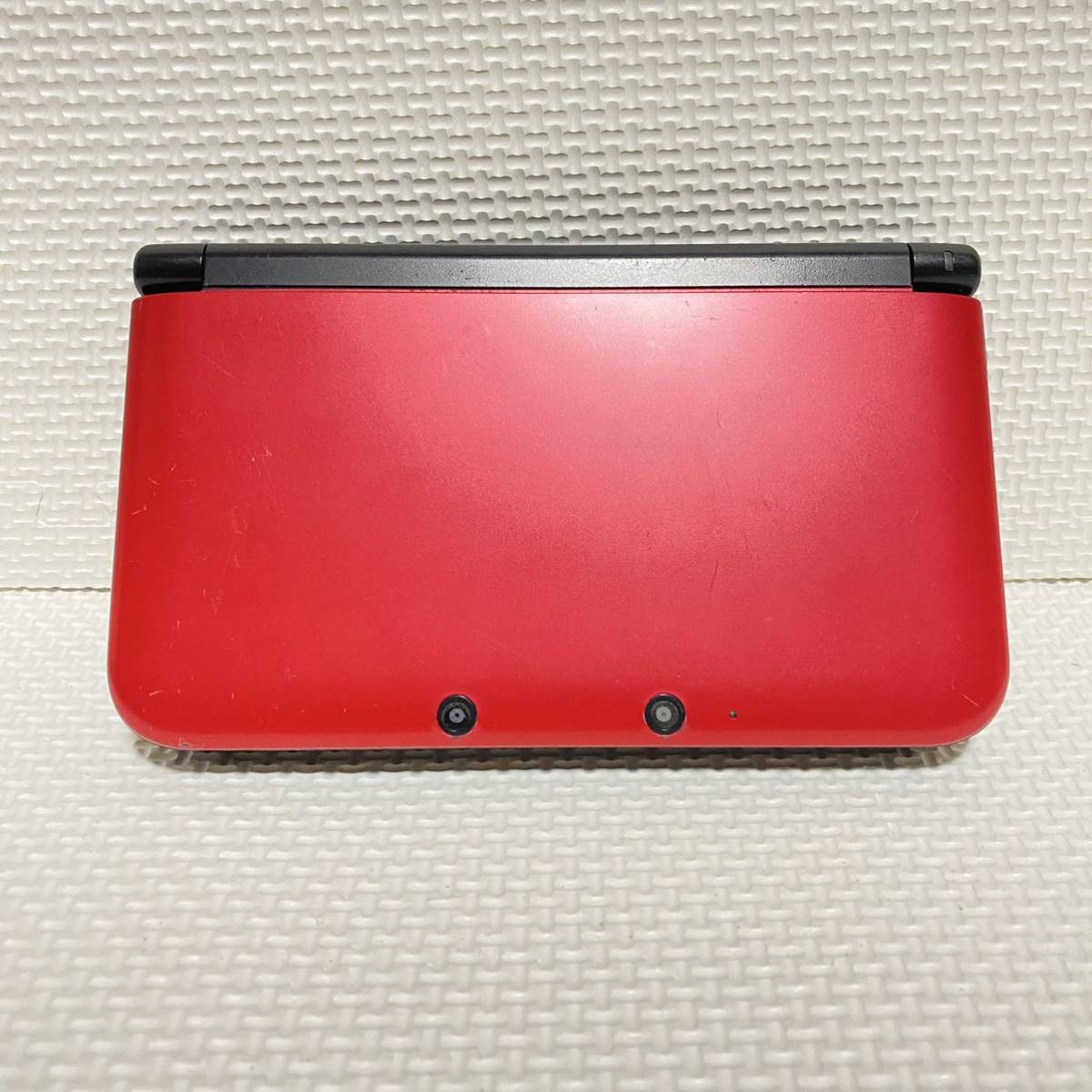 1円☆ ニンテンドー3DS LL レッド × ブラック Nintendo 任天堂 SPR-001(JPN) ゲーム機 本体 DS 3DSLL 赤 黒 タッチペン欠品 動作品_画像1