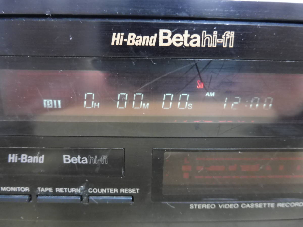 「5123/T3A」 SONY ソニー Betamax ベータマックス SL-HF1000D ベータビデオデッキ 中古 通電確認済_画像2