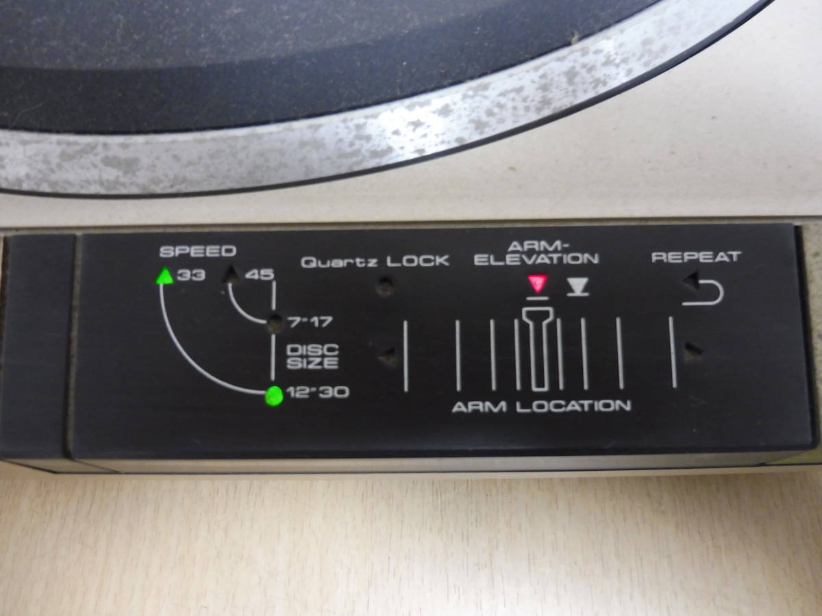 「5124/T3D」 Pioneer パイオニア PL-780 ターンテーブル レコードプレーヤー 音響機材 オーディオ 通電確認済 中古 現状品_画像5