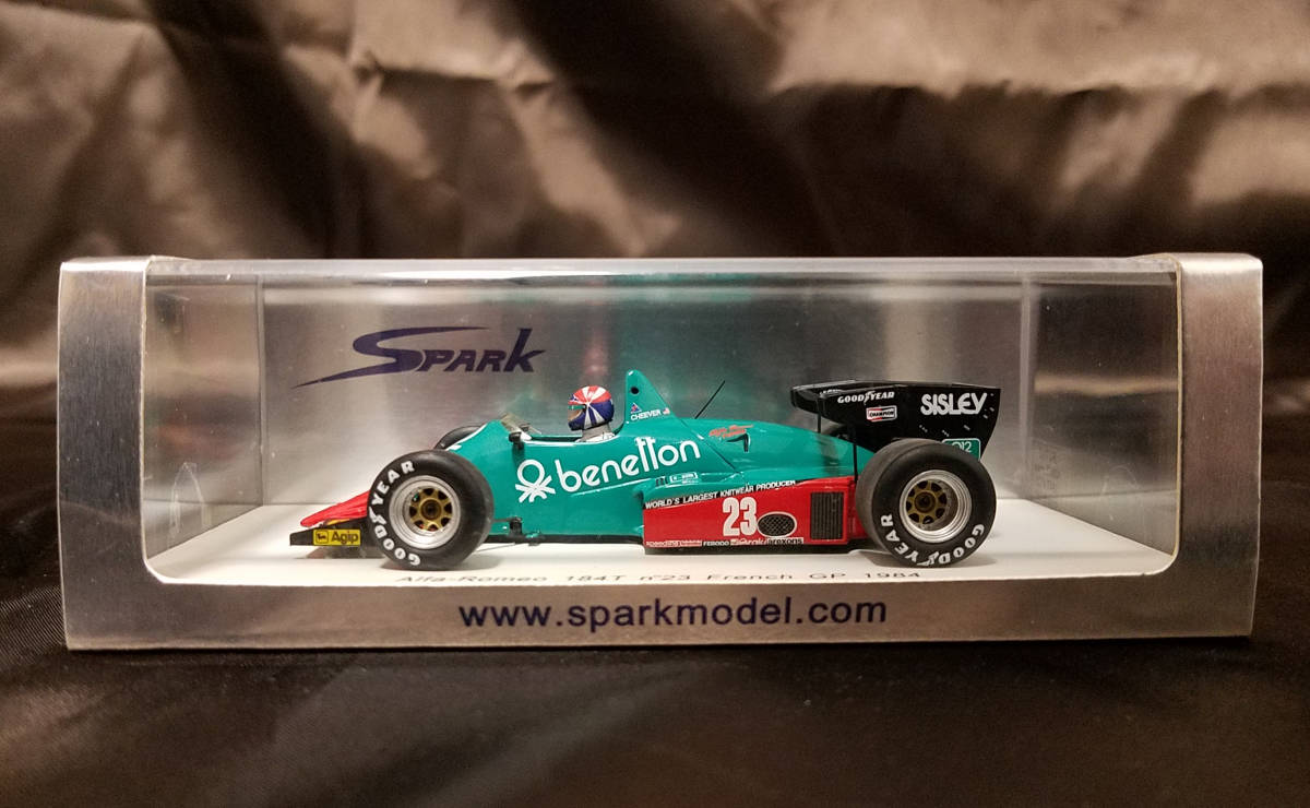 1円スタート! スパーク 1/43 Alfa Romeo 184T 1984 France GP no.23 Eddie Chiever_画像2