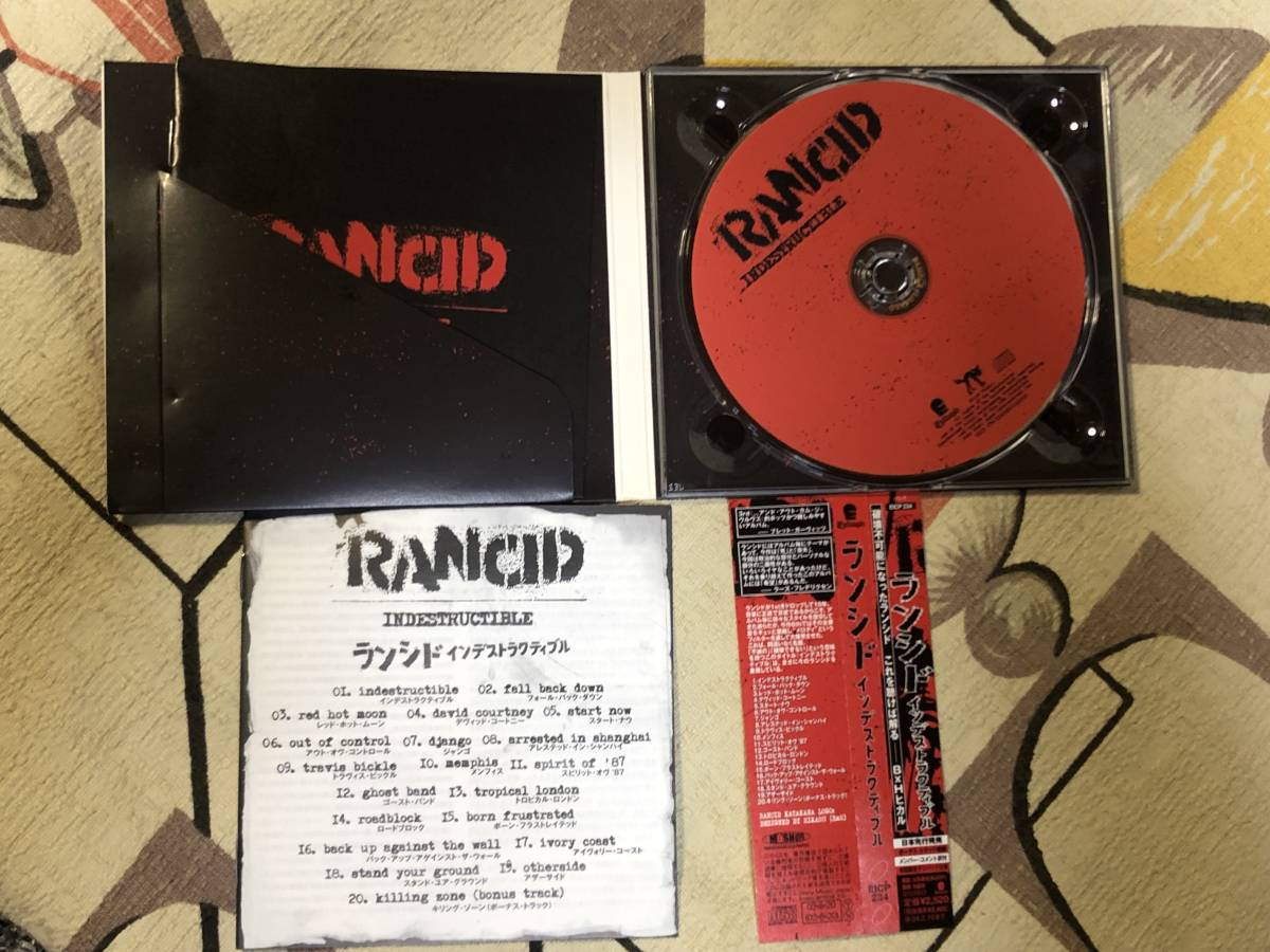 ★非売品CD　RANCID／ランシド「INDESTRUCTIBLE」 見本盤 　promo only japan mint sample rea_画像3
