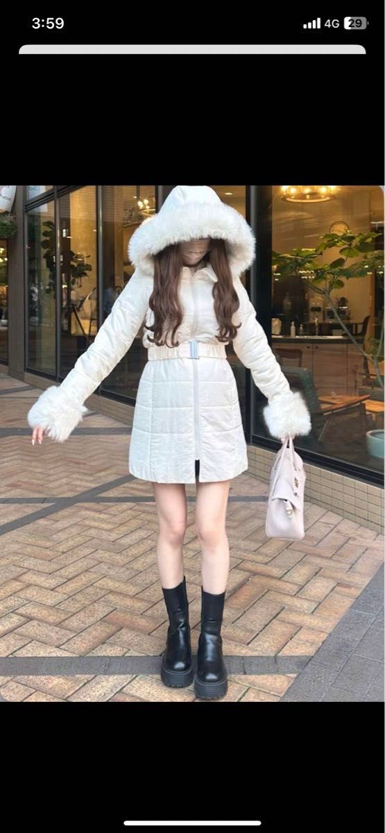 即日発送】grl ベルト付きファーダウンコート【kd13】|Yahoo 即日発送】grl ベルト付きファーダウンコート【kd13】|Yahoo