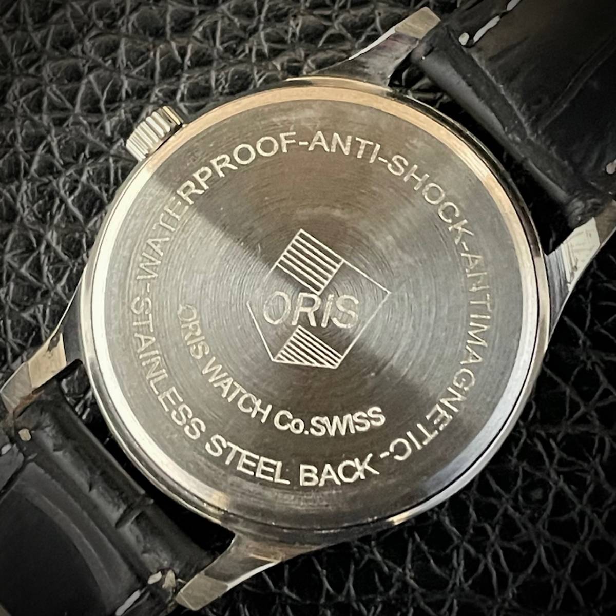 ◆激熱人気◆ 美品 ORIS オリス 1970'S ヴィンテージ 腕時計 メンズ手巻き アンティーク スイス 文字盤ブルー19_画像6