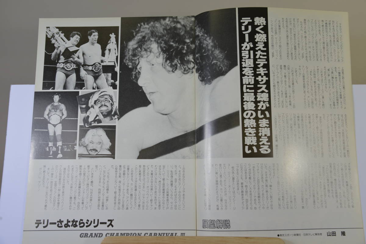 全日本プロレス パンフレット1983年 グランドチャンピオンカーニバルⅢの画像3