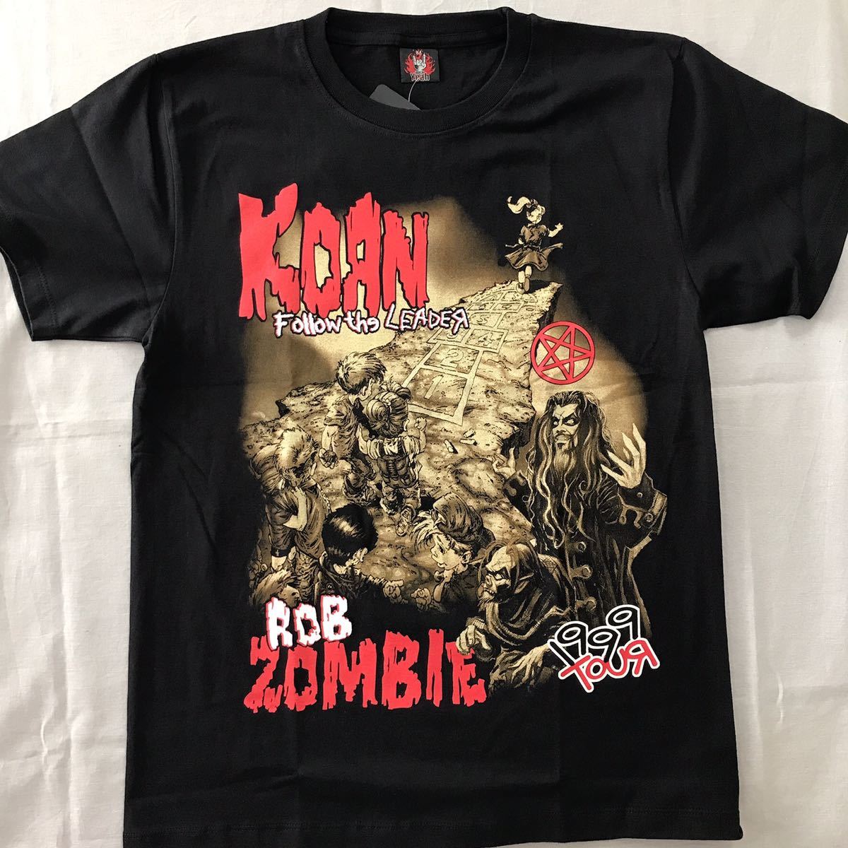 バンドTシャツ　コーン（KORN）,ロブゾンビ(ROB ZOMBIE)新品 L_画像1