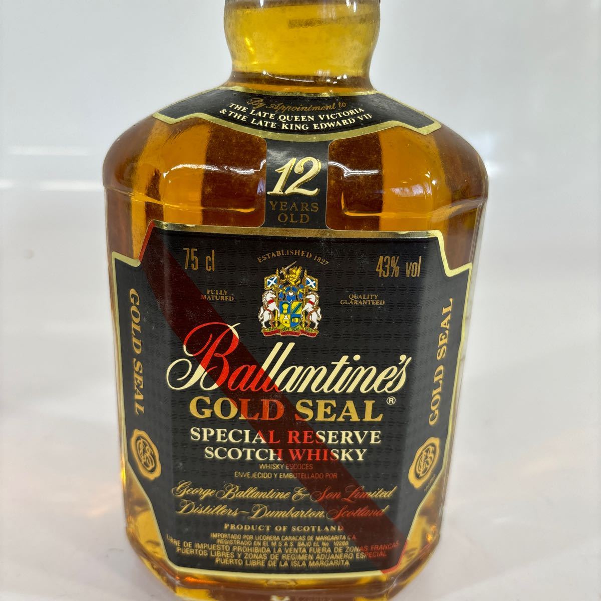 未開栓 Ballantines バランタイン　gold SEAL ゴールドシール　12年　スコッチ　scotch whiskey ウィスキー　古酒 洋酒 750ml 43%_画像4