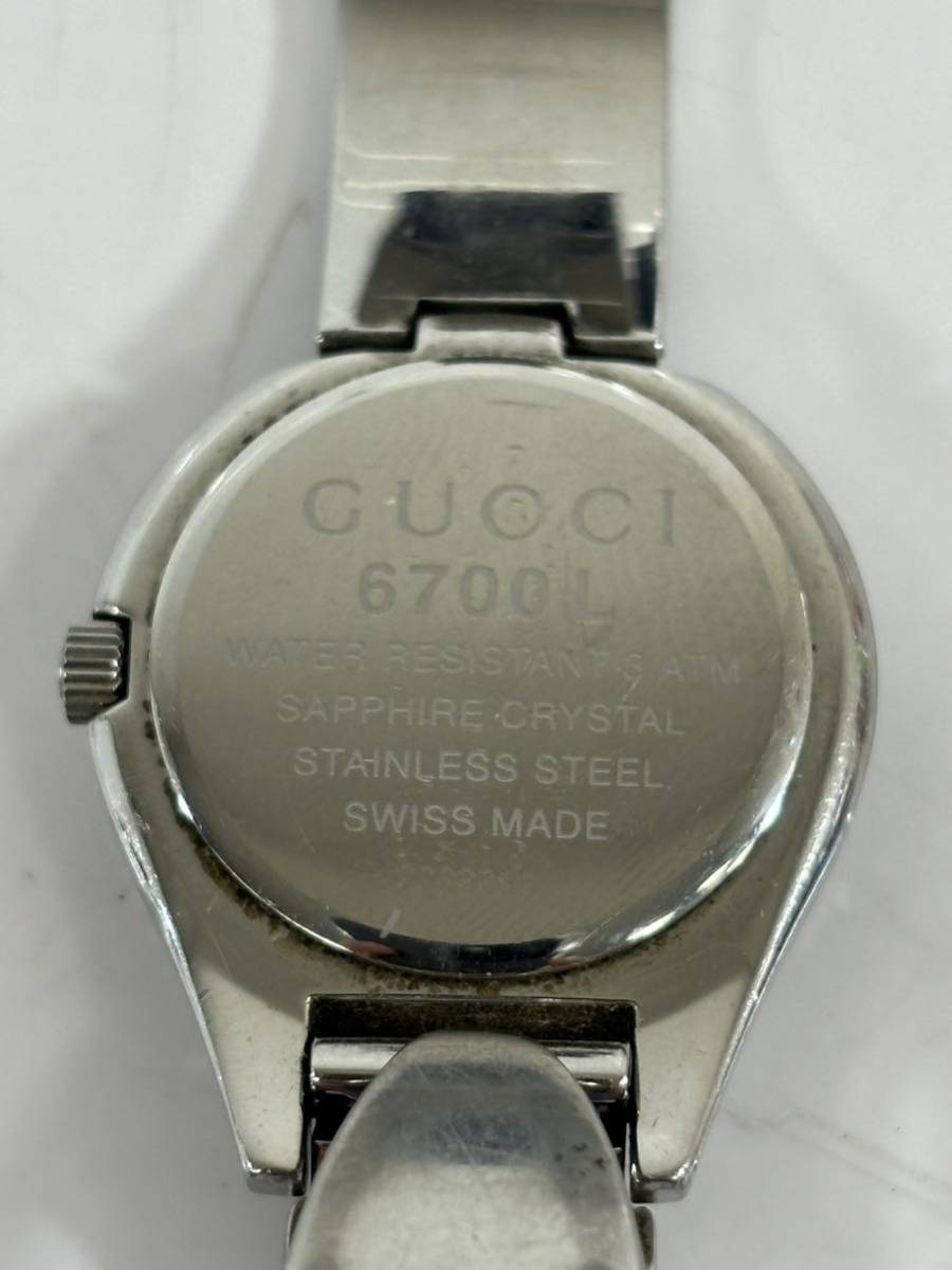 稼働品　GUCCI グッチ　6700L シルバー　腕時計 クオーツ_画像6