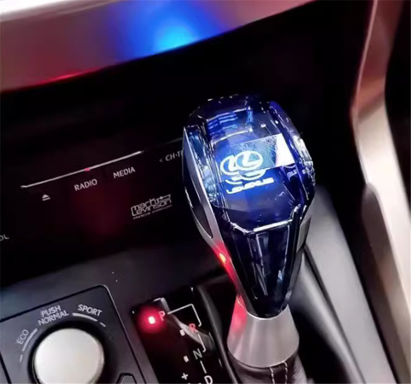 トヨタ レクサス シフトノブ LED イルミネーション M8 汎用 シフトノブ変色 水晶 7色 発光 自動点灯 ★010_画像2