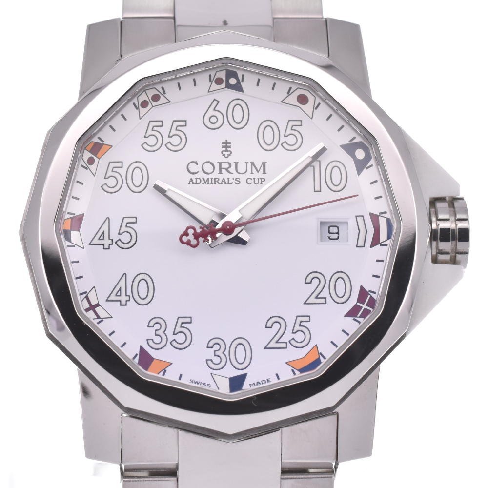 △ コルム CORUM 082.961.20/V700 アドミラルズカップ コンペティション40 自動巻き メンズ 美品 保証書付き E#124948_画像1