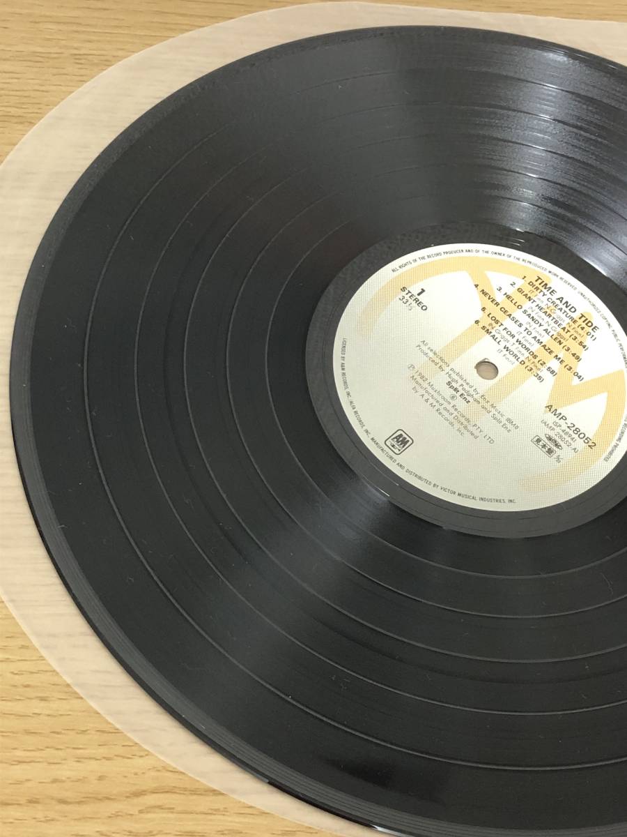 LPレコード 国内盤/見本盤/プロモ盤 非売品 タイム アンド タイド / スプリット エンズ 1982年 AMP-28052 ジャンク 現状渡し69_画像4
