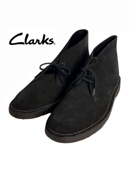 TK 新品 『少し前のデッドストック』 Clarks デザートブーツ 黒ブラック クラークス us9_画像1