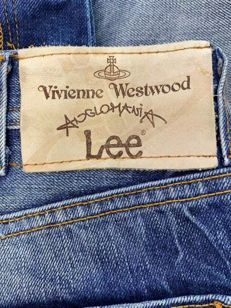 TK 激レア 入手困難 Vivienne Westwood アングロマニア × Lee デニムパンツ ジーンズ スカル ドクロ_画像5