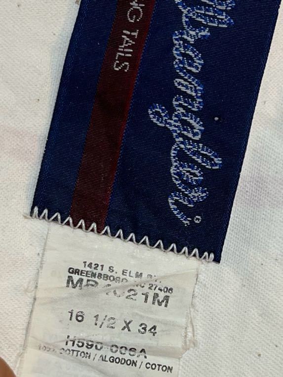 【希少】Wrangler ラングラー ウエスタンシャツ 16.5×34 Lサイズ目安 ネオン ストライプ柄 カラー ヴィンテージ品の画像6