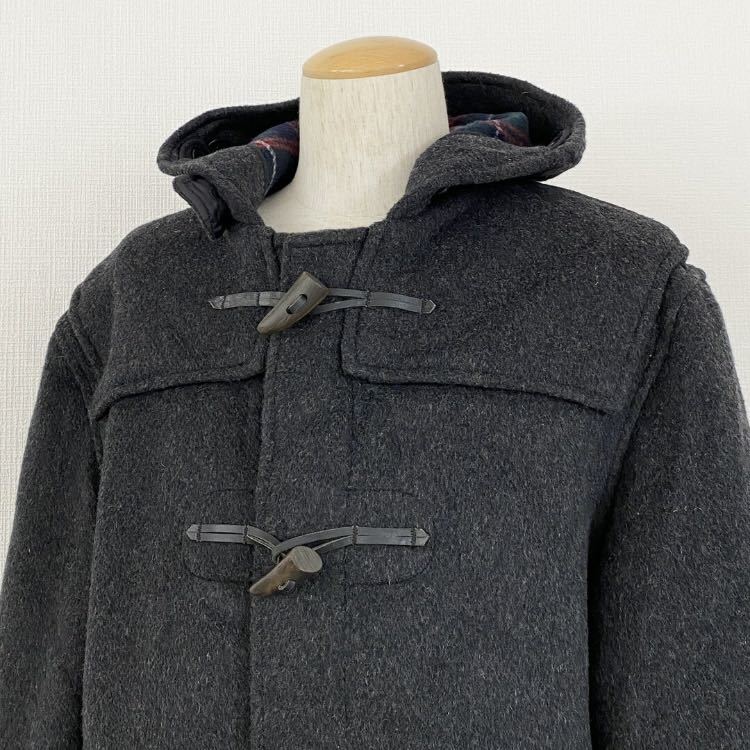 ○ 35L5《 Англия   пр-во  》Gloverall  Glover  полностью    оборотная сторона ... проверка  ...  полный  пальто   шерсть  пальто  ... кнопка  EUR50   серый   мужской  ...