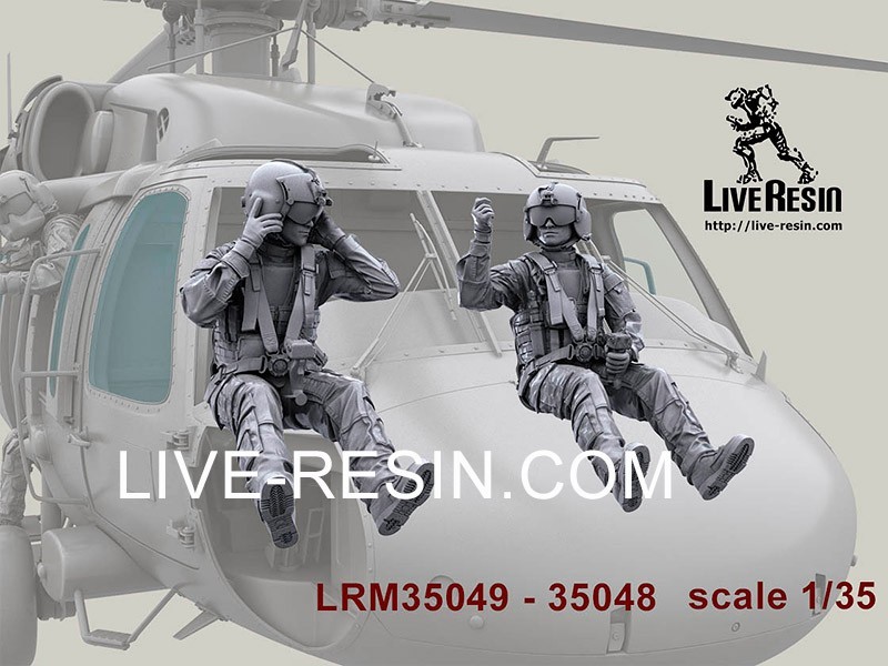 ◆◇ライブレジン【LRM48004】1/48 現用アメリカ空軍 HH-60Gペイブホーク クルー パイロット4◇◆_画像5