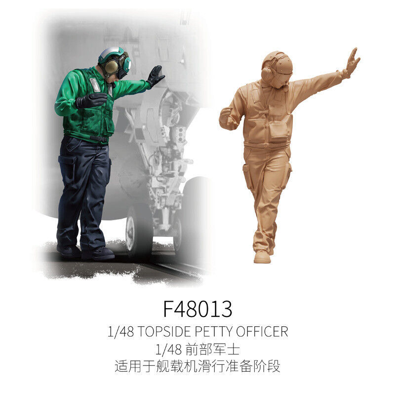 ◆◇GALAKY MODEL【F48013】3Dプリント 1/48 米海軍デッキクルーペティ・オフィサー◇◆　　_画像1