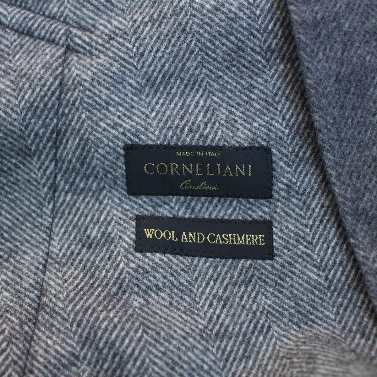 CORNELIANI CASHMERE BREND WOOL BELTED BALMACAAN COATコルネリアーニ