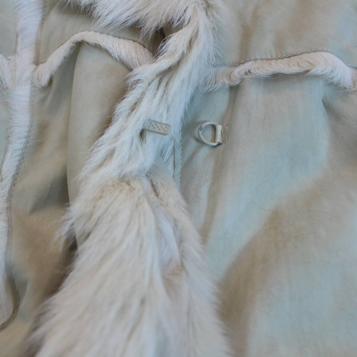 GRACE CONTINENTAL LEATHER FUR BELTED COAT/グレースコンチネンタル