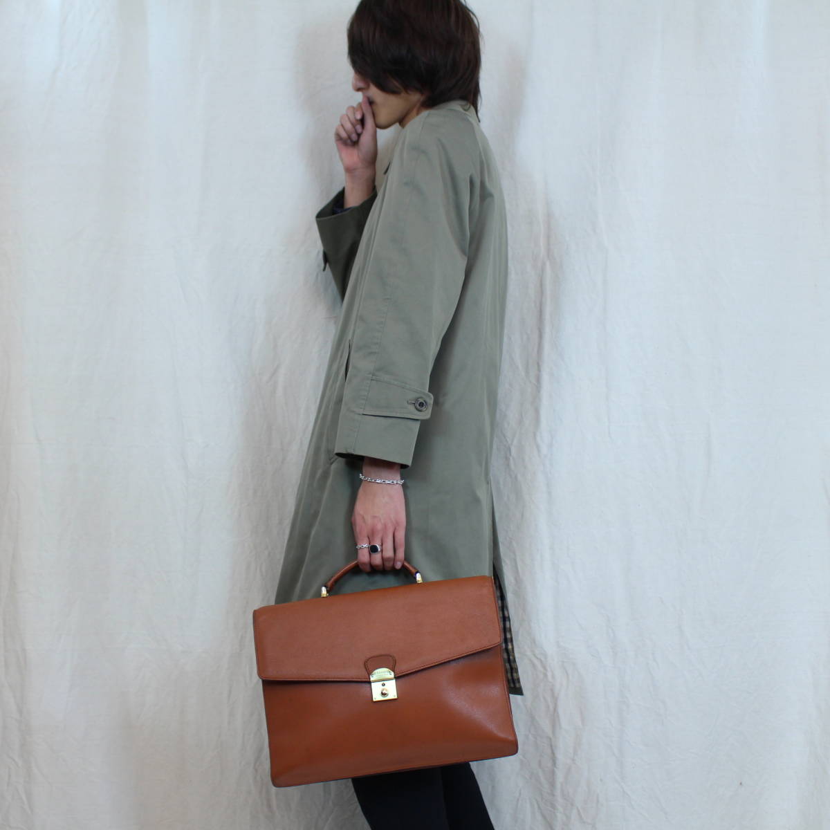 LE TANNEUR LEATHER BUSINESS 2WAY SHOULDER BAG/ルタヌアレザー2wayビジネスショルダーバッグ
