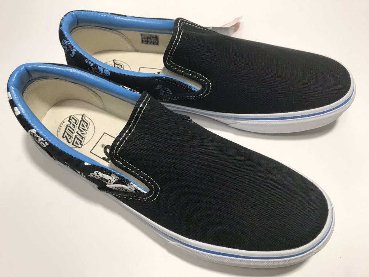 デッド!! 希少!! BEAMS別注 SANTA CRUZ VANS SLIP ON ビームス 別注 サンタクルーズ 30周年 スリッポン us 9.5 / 27.5cm ジムフィリップス