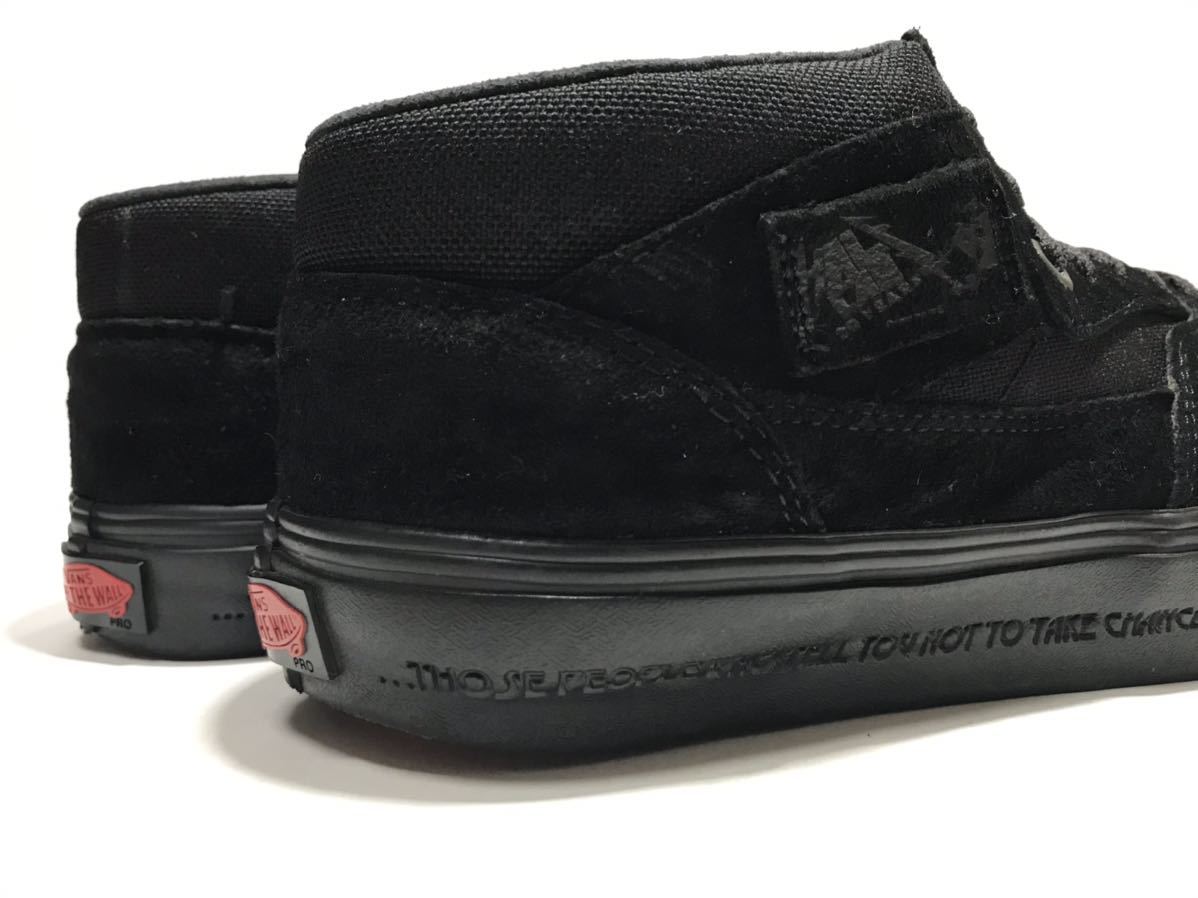 良好!! VANS バンズ METALLICA メタリカ コラボ 別注 HALFCAB PRO BLACK ハーフキャブ プロ 黒 us 7.5 / 25.5cm_画像7