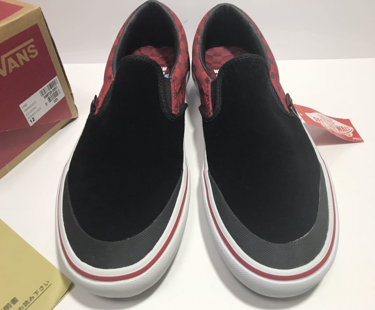 未使用!! デッド!! VANS バンズ SLIP-ON PRO BAKER ROWAN スリッポン プロ ベイカー コラボ us 12 / 30cm 箱付き 正規品_画像3