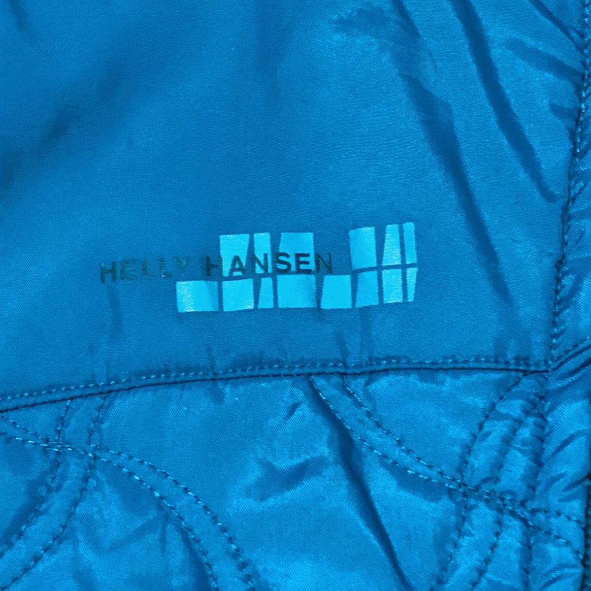 【送料無料】HELLY HANSEN ジップアップ中綿ジャケット水色　レディースMサイズ　ヘリーハンセンアウターアウトドアダウンジャケット