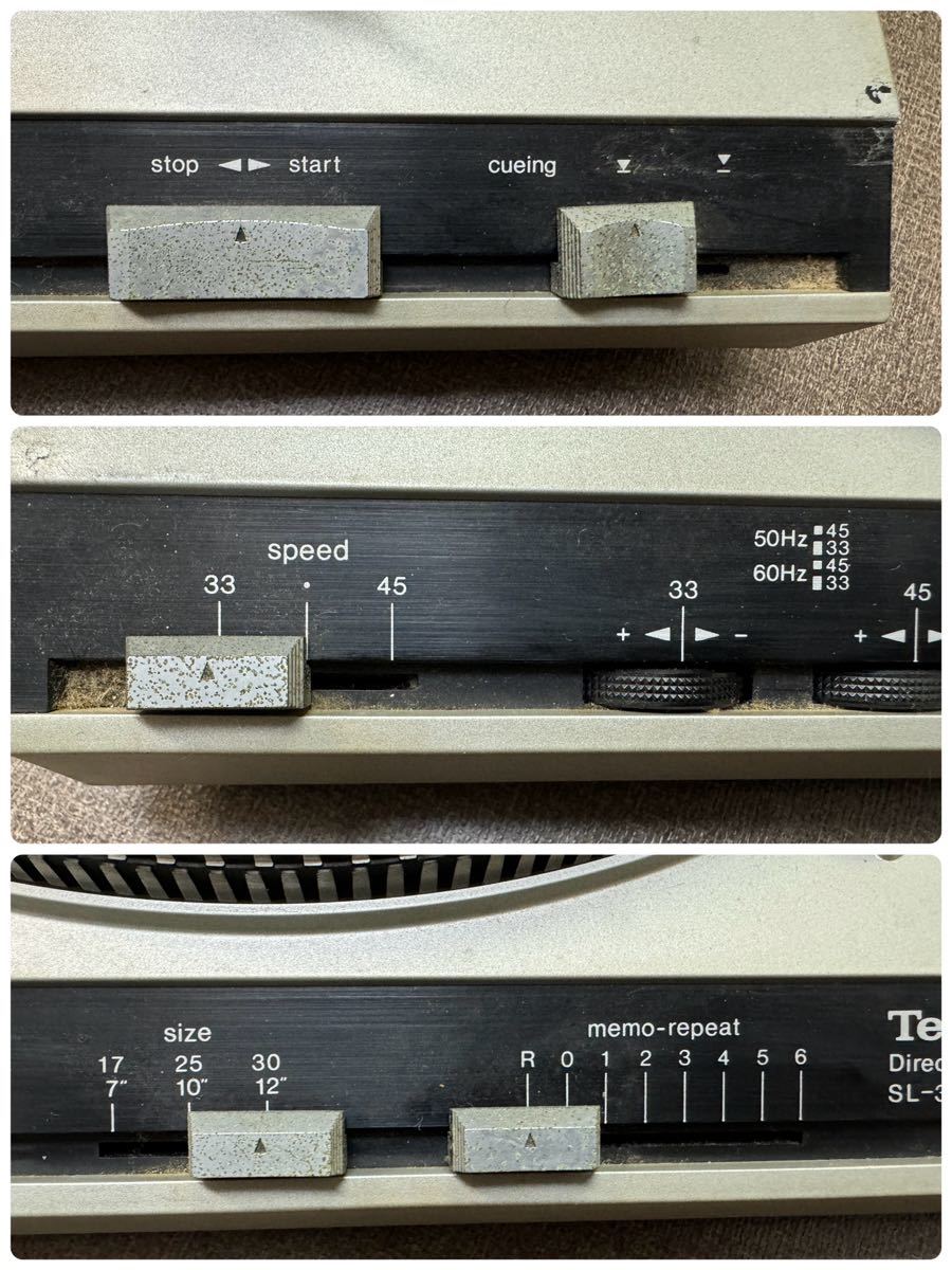 テクノス　Technics Model SL-3300 テーブル レコードプレーヤー オーディオ機器　ジャンク品_画像5