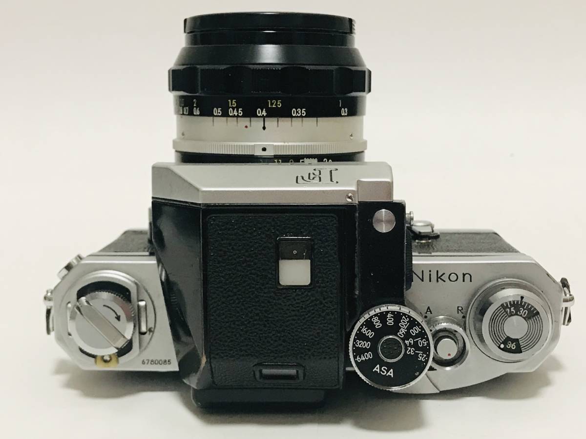 Nikon ニコンF フォトミック 一眼レフ フィルムカメラ NIKKOR-N.C Auto 1:2.8 f=24mm 422927 本革ケース付き_画像4