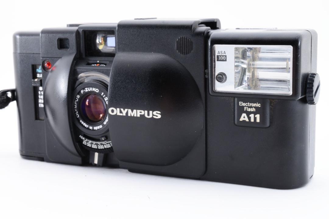 614】完動品OLYMPUS オリンパスXA A11 セットフィルムカメラコンパクト