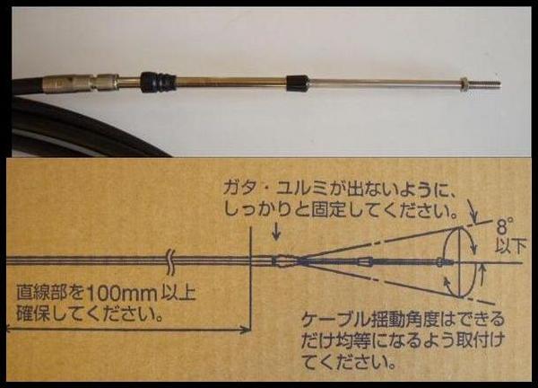 MORSE ハイパフォーマンスリモコンケーブル 33HPC (取付部インチネジ