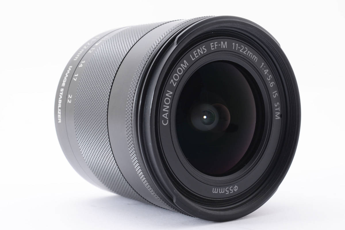 美品 Canon EF-M 11-22mm f/4.0-5.6 STM IS Ultra 広角レンズ キヤノン448の画像3